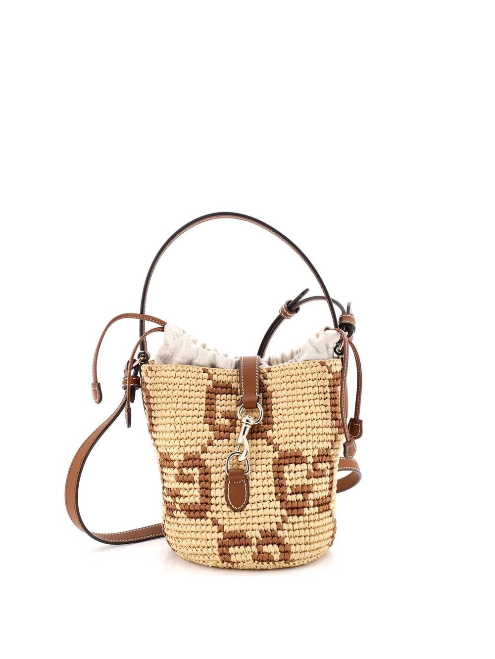 Gucci Bucket Bag Gg Raffia Mini #356416G17B